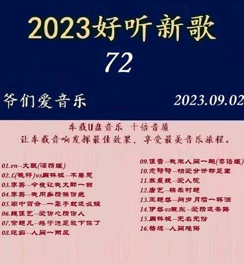 群星《2023好听新歌72》十倍音质WAV分轨