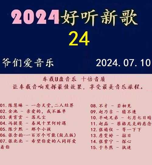 群星《2024好听新歌24》十倍音质WAV分轨