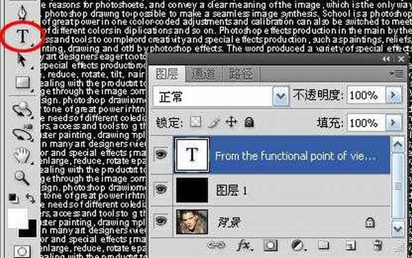 photoshop TEXT MAN 文字叠加帅哥照片