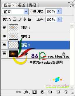 photoshop利用通道选区快速从黑背景图片中提取火焰