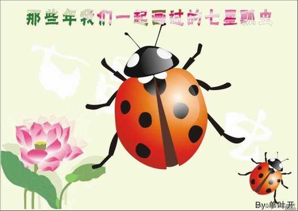 coreldraw(CDR)教程:绘制精致的瓢虫方法步骤