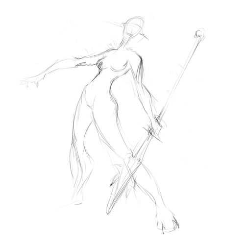 PS与Intuos3数码板手绘动漫角色:人鸟一体特效