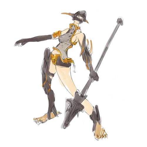 PS与Intuos3数码板手绘动漫角色:人鸟一体特效