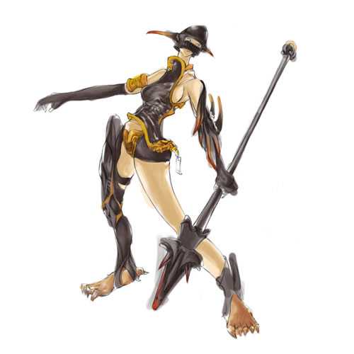 PS与Intuos3数码板手绘动漫角色:人鸟一体特效