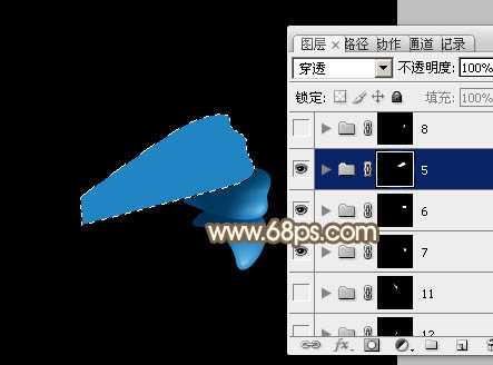 Photoshop打造出一朵华丽的彩色水晶花朵