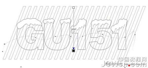 CorelDRAW制作漂亮的积雪字体特效教程