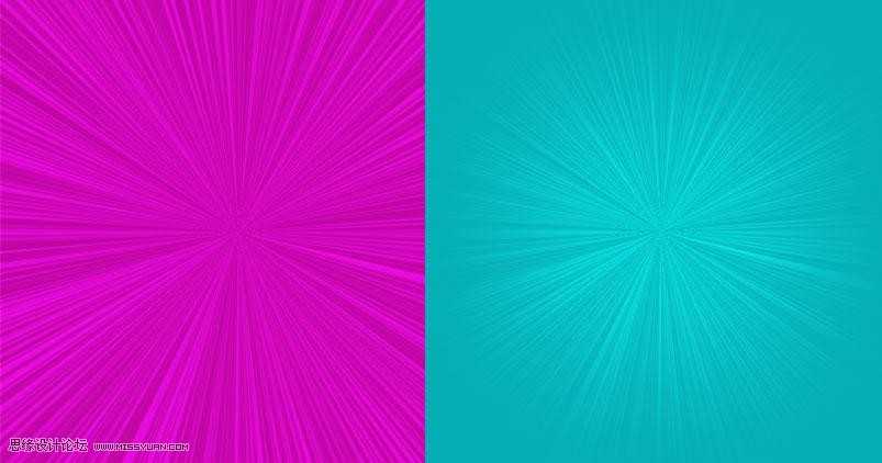 Photoshop极坐标快速制作放射效果的海报背景图