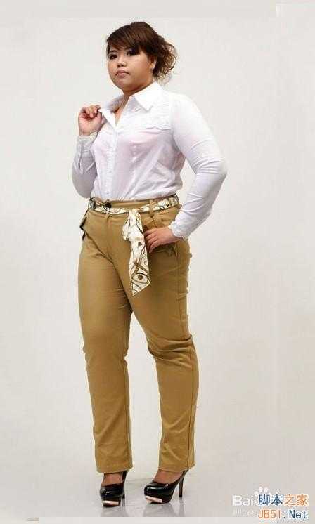 PS液化工具将胖妹瘦脸瘦身 拥有修长双腿