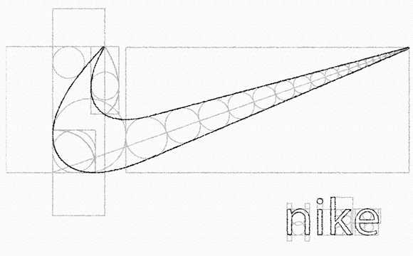CDR两个基础工具快速制作耐克标志