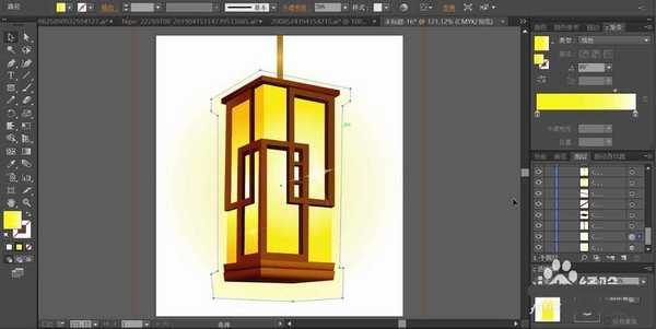 ai怎么设计矢量宫灯图? ai宫灯素材的画法