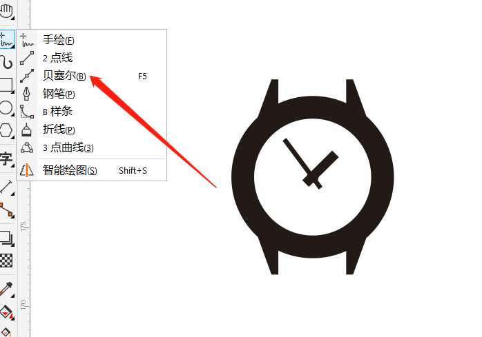 cdr怎么手绘手表矢量图? cdr手表的画法