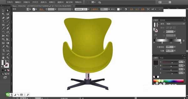 ai怎么绘制椅子图形? ai画椅子矢量图的教程